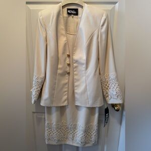 Ursula of Switzerland Ivory 2 Piece Dress Suit